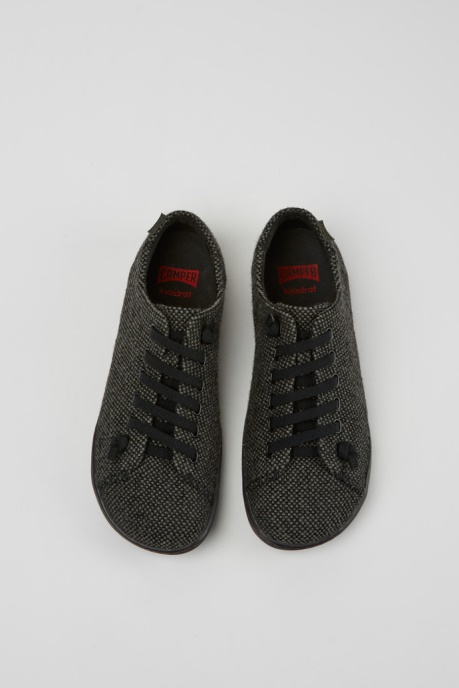 Exclusive Camper AU Peu Gray Wool And Viscose Shoes For Women