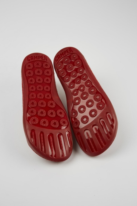 Exclusive Camper AU Peu Burgundy Wool And Viscose Shoes For Women