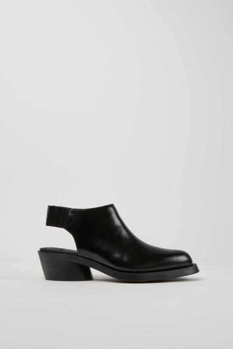 Camper AU Design Bonnie Black Leather Heels For Women