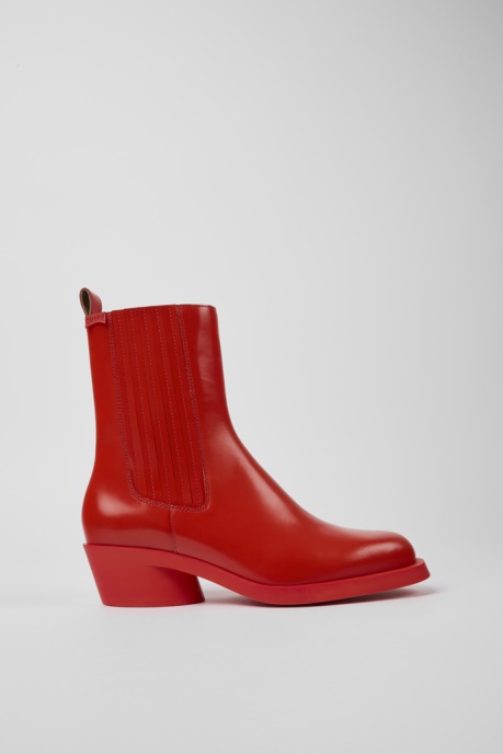 Design Bonnie Red Leather Boots For Women Camper AU