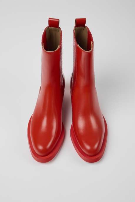 Design Bonnie Red Leather Boots For Women Camper AU