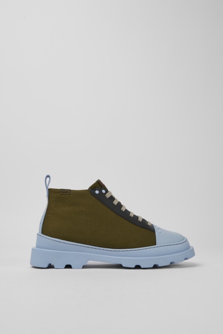 Camper AU Brutus Green Blue And Black Shoes For Women New Arrivals