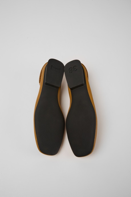 Design Casi Myra Brown Leather Shoes For Women Camper AU