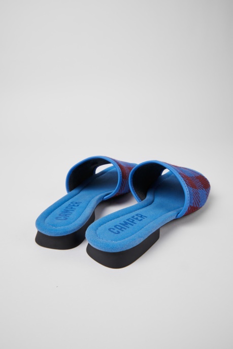 Camper AU Casi Myra Blue And Burgundy Sandals For Women New Arrivals