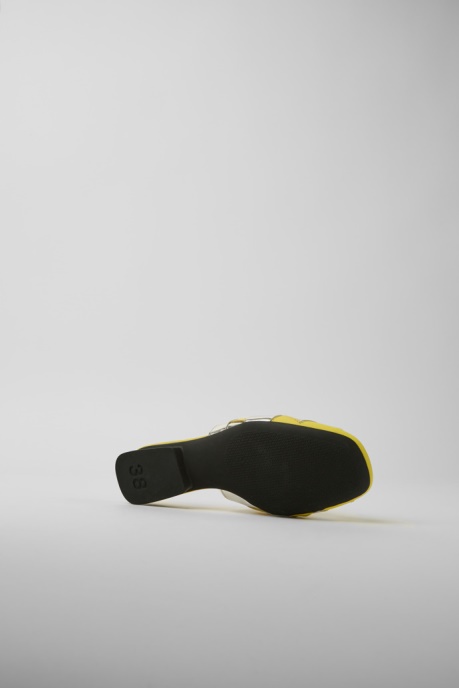 Camper AU Design Casi Myra Yellow And Silver Shoes For Women