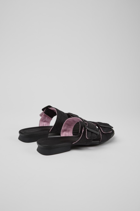 Exclusive Camper AU Casi Myra Black Recycled Pet Sandals For Women