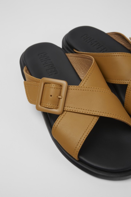 Exclusive Camper AU Edy Brown Leather Sandals For Women