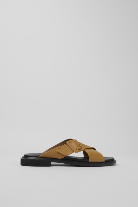 Exclusive Camper AU Edy Brown Leather Sandals For Women