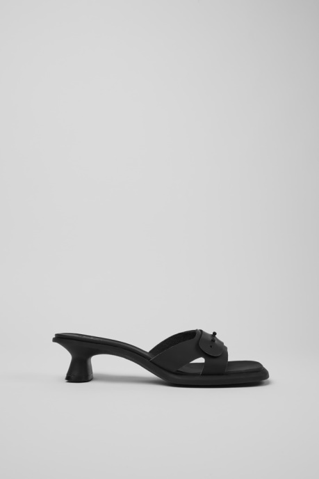 Dina Black Leather Sandals For Women Exclusive Camper AU