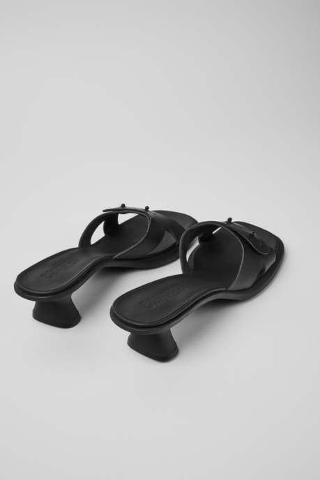 Dina Black Leather Sandals For Women Exclusive Camper AU