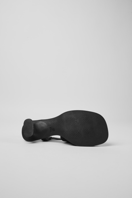 Design Dina Black Leather Sandals For Women Camper AU