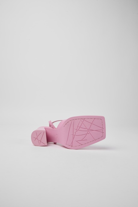 Exclusive Camper AU Karole Pink Leather T-Bar Shoes For Women