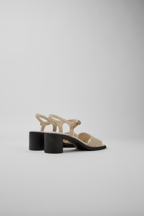 Meda Beige Recycled Hemp And Cotton Sandals For Women Exclusive Camper AU