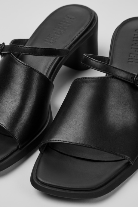 Exclusive Camper AU Meda Black Leather Sandals For Women
