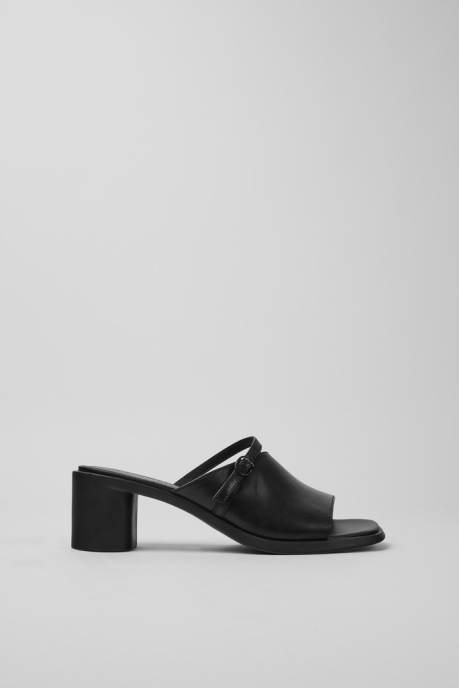 Exclusive Camper AU Meda Black Leather Sandals For Women