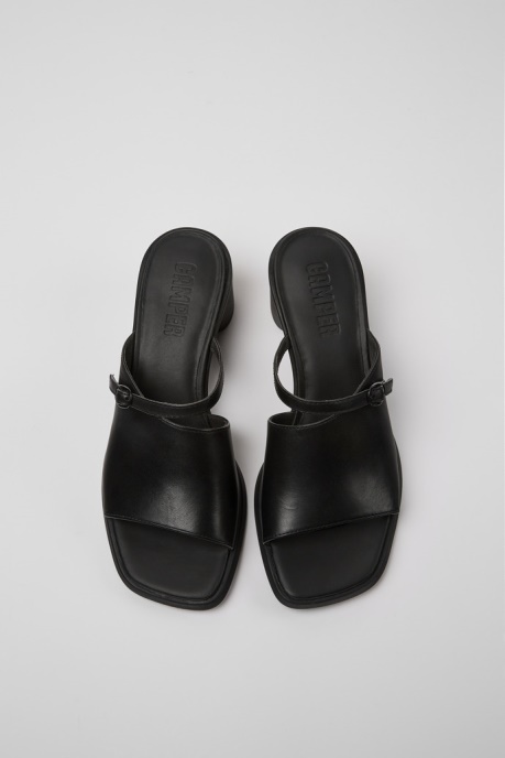 Exclusive Camper AU Meda Black Leather Sandals For Women