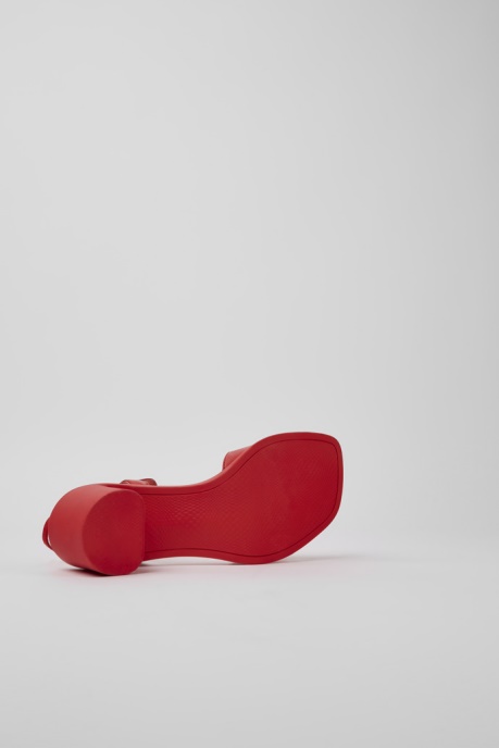 Meda Red Leather Sandals For Women Camper AU New Arrivals