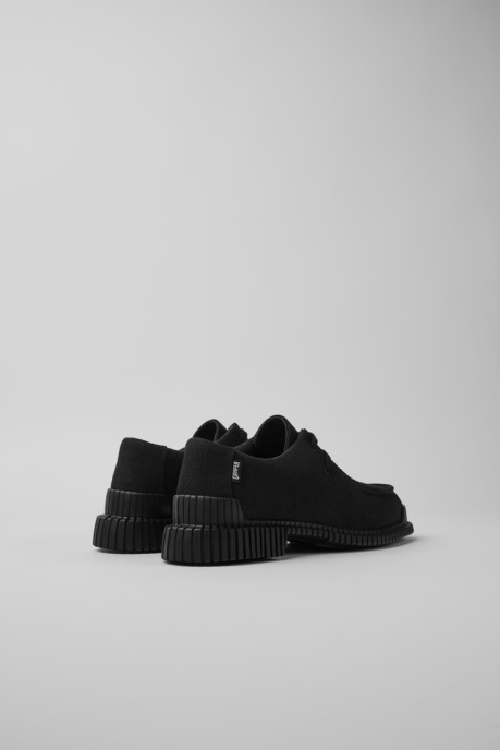 Pix Black Recycled Cotton And Leather Shoes For Women Camper AU New Arrivals