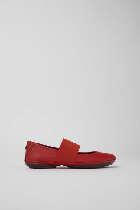 Right Red Leather Shoes For Women Camper AU New Arrivals