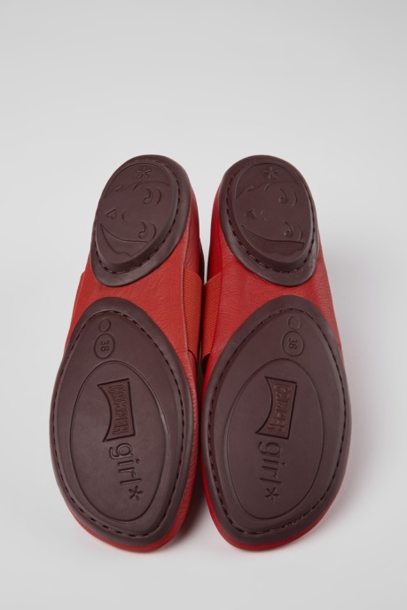 Right Red Leather Shoes For Women Camper AU New Arrivals