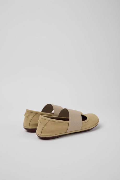 Camper AU Design Right Beige Nubuck Shoes For Women