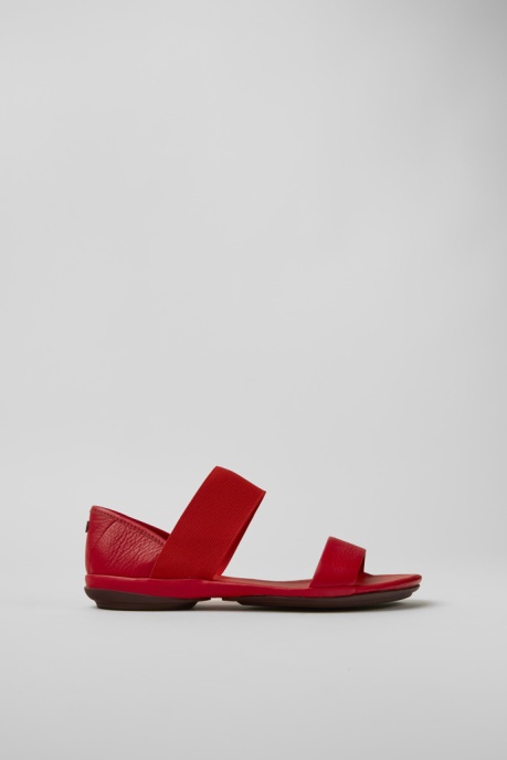 Right Red Leather Sandals For Women Exclusive Camper AU