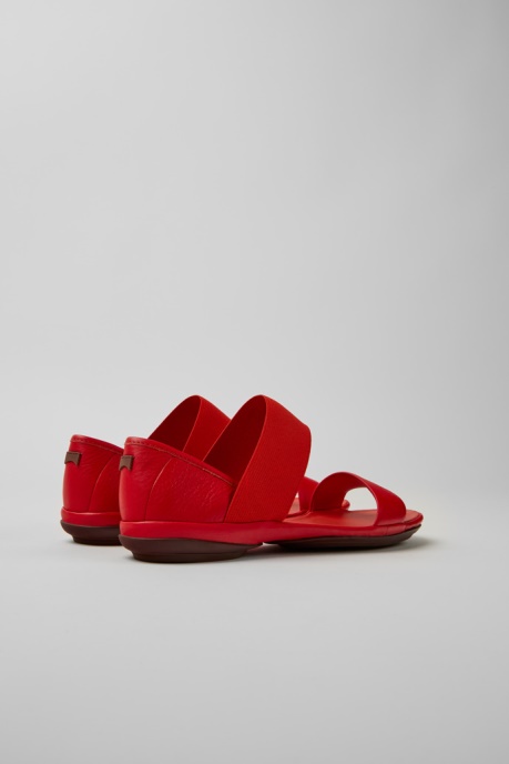 Right Red Leather Sandals For Women Exclusive Camper AU