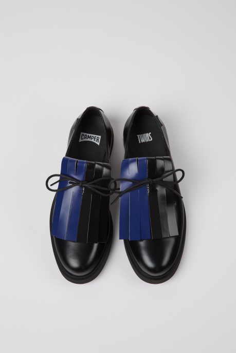 Twins Black And Blue Leather Shoes For Women Exclusive Camper AU