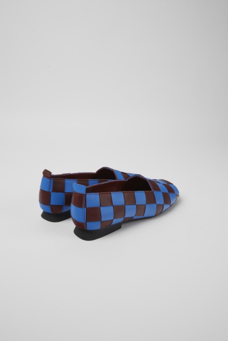 Twins Blue And Burgundy Leather Shoes For Women Exclusive Camper AU