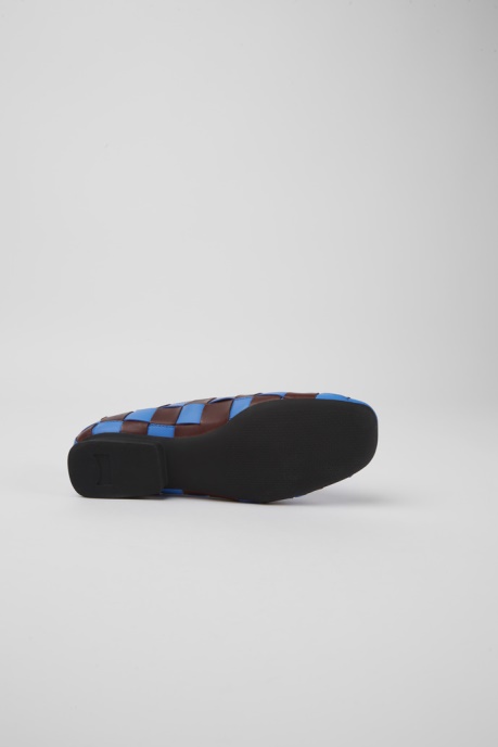 Twins Blue And Burgundy Leather Shoes For Women Exclusive Camper AU