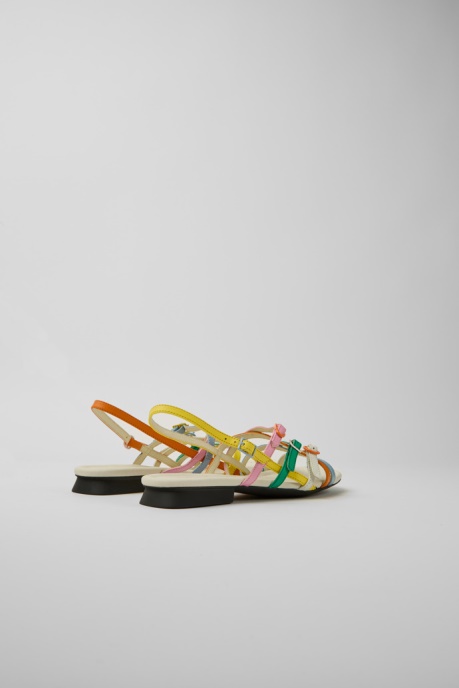 Twins Multicolored Leather Sandals For Women Exclusive Camper AU