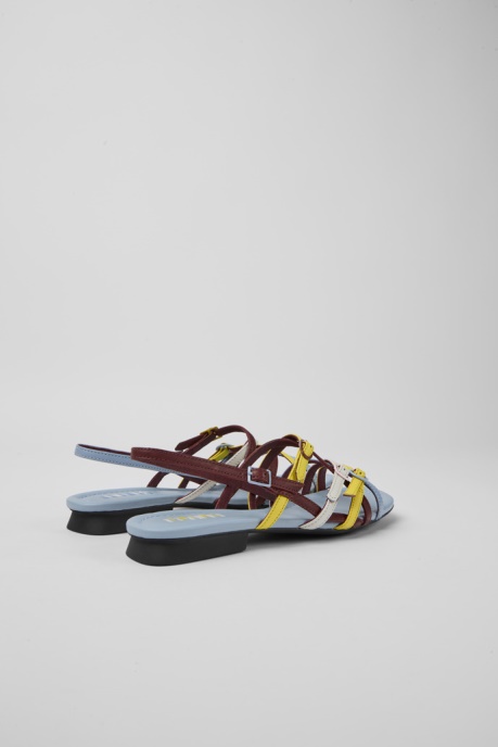 Design Twins Multicolored Leather Sandals For Women Camper AU