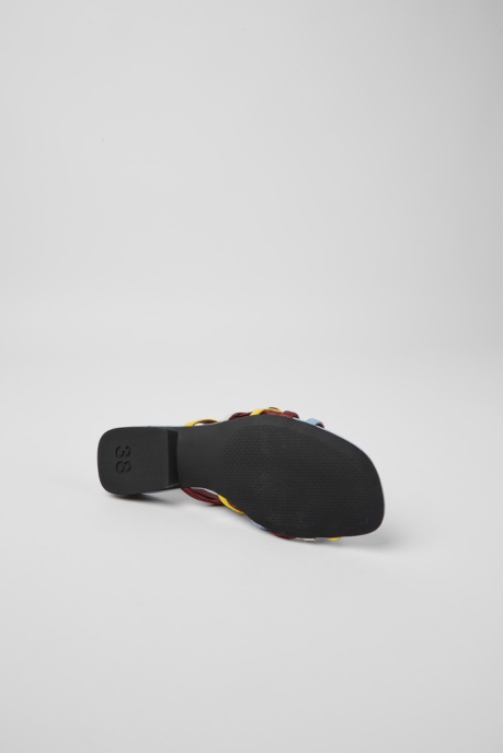 Design Twins Multicolored Leather Sandals For Women Camper AU