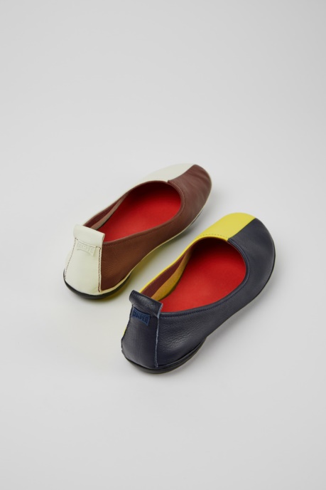 Camper AU Twins Multicolored Leather Shoes For Women New Arrivals