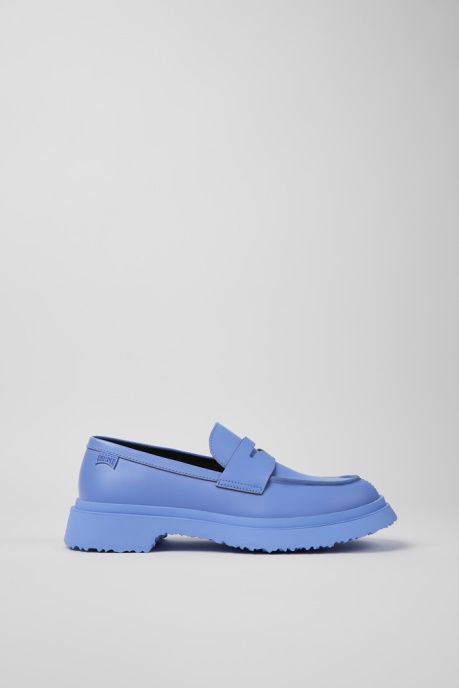 Walden Blue Leather Loafers For Women Exclusive Camper AU