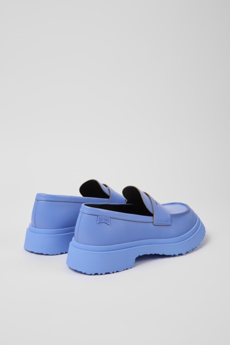 Walden Blue Leather Loafers For Women Exclusive Camper AU