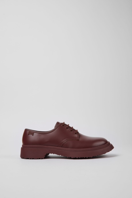 Walden Burgundy Leather Lace-Up Shoes For Women Camper AU New Arrivals