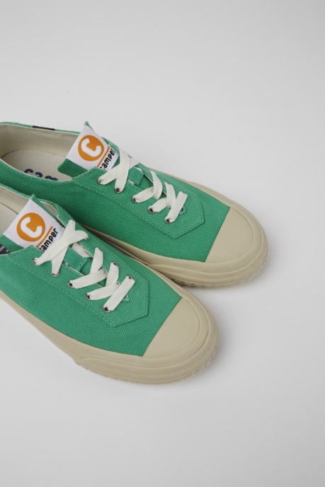 Exclusive Camper AU Camaleon Green Recycled Cotton Sneakers For Women