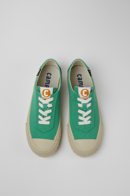 Exclusive Camper AU Camaleon Green Recycled Cotton Sneakers For Women