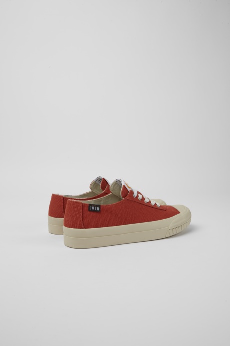 Camaleon Red Recycled Cotton Sneakers For Women Exclusive Camper AU