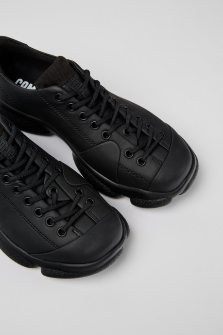 Karst Black Leather Shoes For Women Exclusive Camper AU