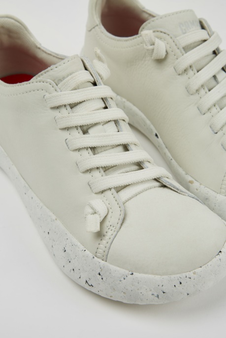 Peu Stadium White Non-Dyed Leather Sneakers For Women Exclusive Camper AU