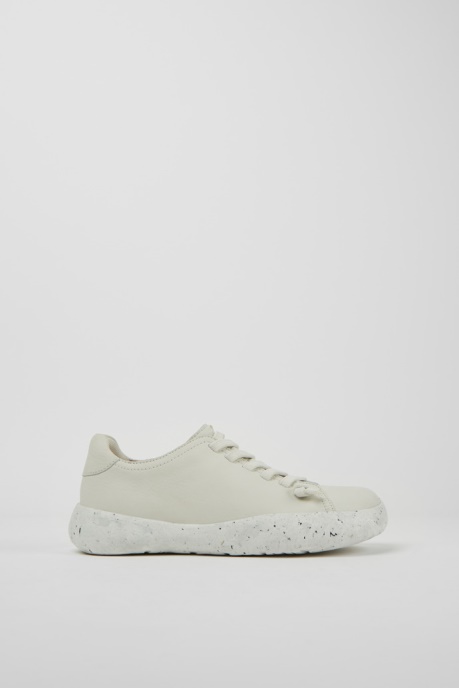 Peu Stadium White Non-Dyed Leather Sneakers For Women Exclusive Camper AU