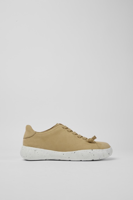 Exclusive Camper AU Peu Stadium Beige Nubuck Sneakers For Women