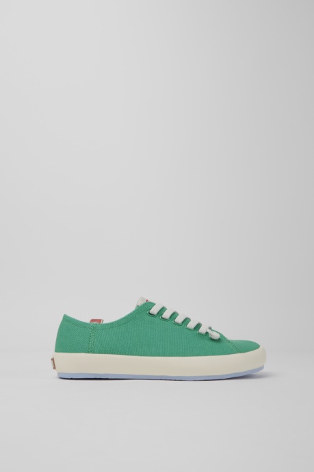 Camper AU Peu Rambla Green Recycled Cotton Sneakers For Women New Arrivals