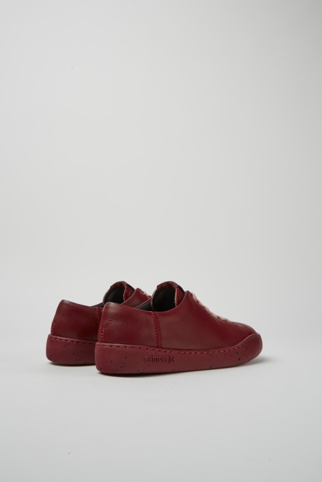 Exclusive Camper AU Peu Touring Burgundy Leather Sneakers For Women