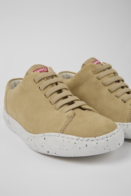 Exclusive Camper AU Peu Touring Beige Nubuck Sneakers For Women