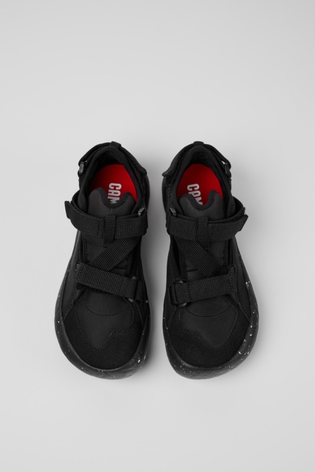 Peu Stadium Black Semi-Open Sneakers For Women Exclusive Camper AU