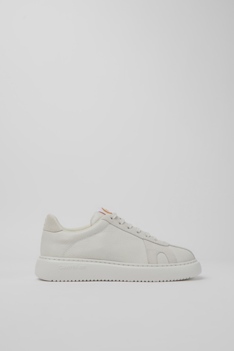 Camper AU Design Runner K21 White Non-Dyed Leather Sneakers For Women