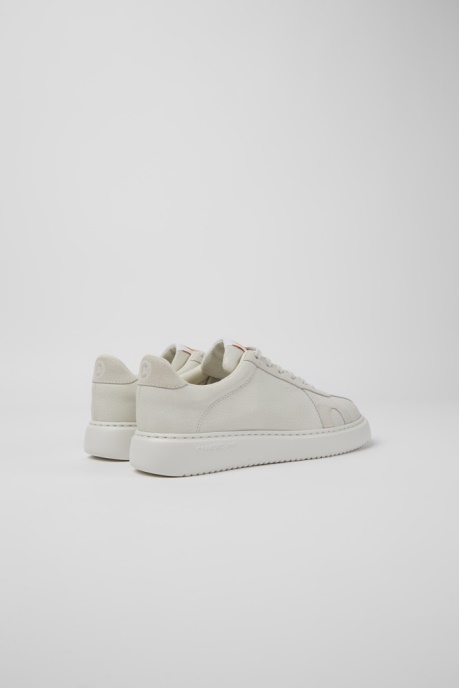 Camper AU Design Runner K21 White Non-Dyed Leather Sneakers For Women